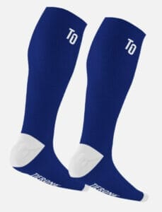 Compression Sock Navy and White